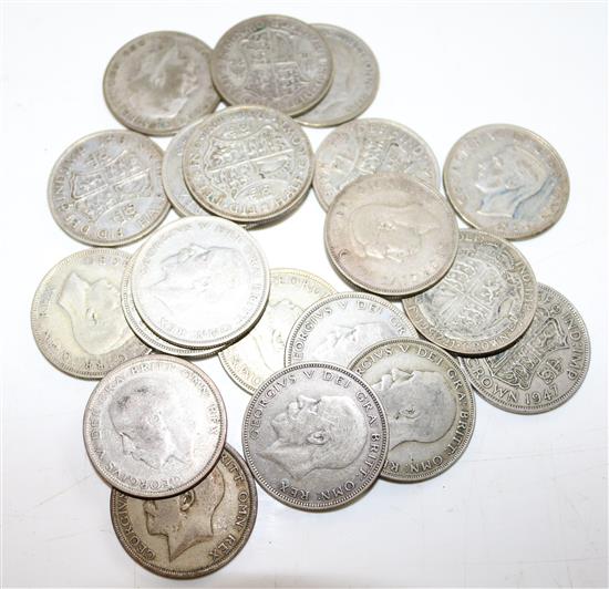 Collection of 1920-1946 British silver coinage (135oz gross)